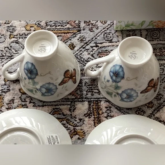 Lenox Butterfly Meadow cup & saucer x 2 - Picture 10 of 16